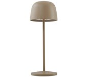 Lindby lámpara de mesa led recargable arietty, beige, atenuable, ip65