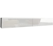 Mueble tv sarasota 121, blanco, blanco brillante, número de puertas: 2.00, 180x30x33cm