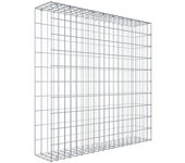 Gabión para montar con dimensiones 100 cm x 100 cm x 20 cm (l x a x p), malla 5 x 10 cm, anillo en c,. atenc.: falta una reja - diámetro del cabl...