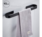 45cm punch-libre toallero de baño toallero percha espacio de aluminio montado en la pared toalla de cocina organizador de almacenamiento