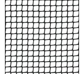 Malla plastico 1mt negra cuadranet premiun r/25m.