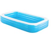 Bestway piscina hinchable 3 camaras rectangular azul 305x183x56 cm +6 años jardin 54009