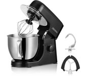 Zeegma planeet mix impastatrice da 1800 w, robot multifunzione con ciotola da 5 l, con manico e coperchio, 8 velocità, incluso pannello touch a 3 pez