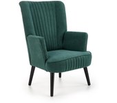 Sillón houston 955, verde, 100x75x70cm, tapiz, patas: madera