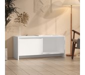 Mueble para tv de madera contrachapada blanco 90x35x40 cm