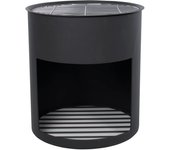 Barril de fuego de acero negro milsre