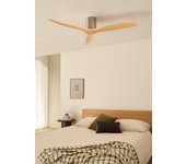 Windcalm dc - función verano/invierno - ventilador de techo 40w silencioso ø132 cm sin luz con controlador de pared