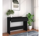 Mesa consola de aglomerado negro 100x35x76,5 cm