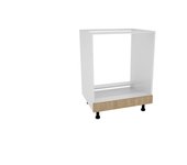 Mueble horno haaus karo, madera natural/blanco, 60 x 50 x 80 cm