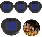 Luces solares de repuesto, cubierta solar de repuesto, luces solares de repuesto con led, para faroles solares, decoración de jardín