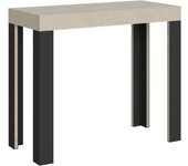 Consola extensible 90x40/300 cm linea cachemira estructura antracita