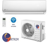 Aire acondicionado 1x1 artrom amcr-24, 6000 frigorías, a+++, wifi, bomba de calor inverter, muy silencioso