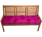 Cojín de asiento para banco de jardín 120x50cm, cojín de banco, cojín para muebles de jardín, cojín de suelo, exterior/interior, rosa