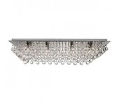 Searchlight hanna 8 light flush ceiling light chrome med kristalldekoration, g9