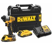 Atornillador de impacto sin escobillas xr 18v 2ah li-ion dewalt - dcf840d2t-qw