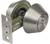 Amig - cerrojo de roseta con llave por ambos lados mod. 1650 | ø 65 mm | espesor máximo puerta: 45 mm | pasador de seguridad antisierra | acero cromad