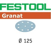 Festool disco de lijar stf d125/8 p40 gr/10 granat