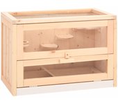 Jaula para hámster 60 x 35,5 x 42 cm madera maciza de abeto marrón 02_0041680