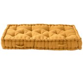 Puf algodón mostaza 120 x 13 cm