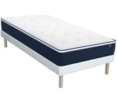 Conjunto somier + colchón de muelles ensacados y cubrecolchón altier de ysmee - 90 x 190 cm