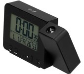 Reloj de pared digital con pantalla grande, reloj despertador de proyección para techo de dormitorio, cargador usb, atenuador de brillo automático con