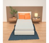 Colchon individual 90x190 colchon en espuma viscoelastica desenfundable - alto 20 cm | one
