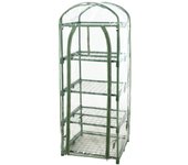 Wellhome invernadero de 4 niveles 50x45x130 cm en transparente de acero