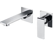 Mice - grifo empotrado de lavabo monomando con caño y maneta - grifos empotrados para baño color cromado