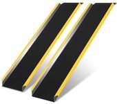 Rampa de carga para 2 personas, rampa de acceso para silla de ruedas, coche, motocicleta, atv, remolque, 300 kg por pieza