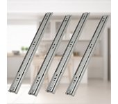 Guías para cajón de 45 mm guías telescópicas de extensión completa de 650 mm 20 piezas