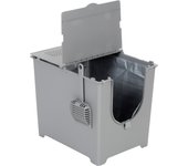 Arenero cubierto Modkat Flip - Gris
