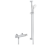 Grohe grohtherm 500 mezclador termostático de ducha 1/2 con juego de ducha, cromo (34797000)