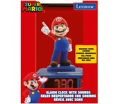 Super mario luz nocturna despertador habitación infantil con efectos de sonido