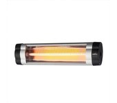Calefactor exterior cuarzo austral 1500w negro/cromo infrarrojo pie/pared termost.reg.20x61x8,5cm