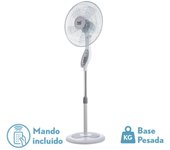 Fabrilamp ventilador pie floxo 5 aspas 44cm 45w blanco/gris
