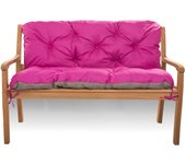 Cojín para banco de jardín 170 x 60 x 50 cm, cojines para columpio exterior/interior, color rosa