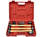 Caja conjunto de martillo y montón para carrocero 7 piezas herramientas garaje taller bricolaje 3402029/2