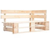 Vidaxl banco esquinero de palés para jardín madera