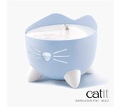 Bebedero fuente para gatos catit pixi 2,5 l, azul