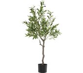 Tectake árbol de olivo artificial oleand, con textura realista