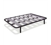 Somier 90 x 190 cm lámina de haya tubo de acero 40x30mm patas 25 cm