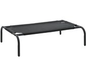 Cama elevada para perros s cestas de textileno cesta para perros 90 x 50 x 20 cm negro 02_0001544