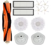 Kit de accesorios compatible con dreame bot w10/w10 pro: 1 cepillo principal 2 filtros 4 cepillos laterales 2 mopas y 2 soportes