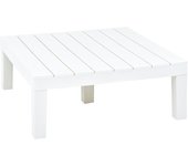 Maison exclusive - mesa de jardín de plástico blanco 78x78x31 cm
