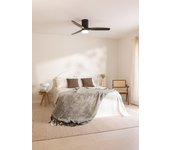 Wind calm natural wood - función verano/invierno - ventilador de techo 40w silencioso ø132 cm con luz y mando a distancia