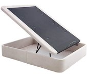 Canape abatible tela con tapa marco 3d altura 36 cm - beige - 150x190 cm - si