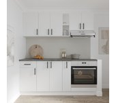 Conjunto cocina haaus karo v9, blanco, encimera thermo 28 mm, l 180 cm