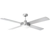 2*e27 ventilador de techo led con motor 60w ac con mando a distancia 4 aspas