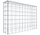 Gabión para montar en altura de 100 cm x 70 cm x 20 cm (l x h x p), malla 10 x 10 cm, espiral. atención: falta una rejilla - diámetro del cable ...