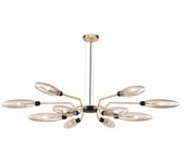 Ventura lámpara colgante de techo oro mate, 12 luces, g9
